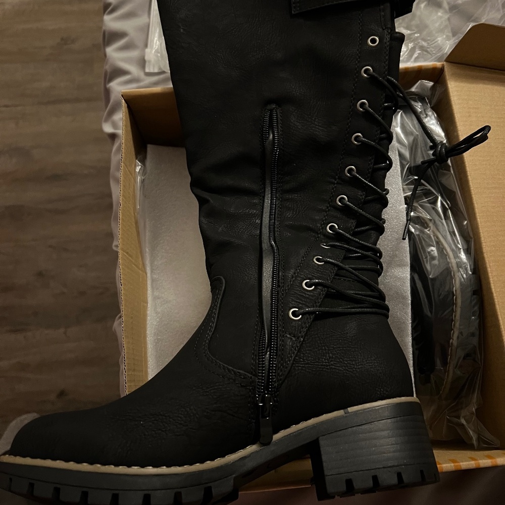 Knee High Lace up Boots